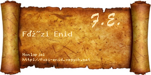 Füzi Enid névjegykártya